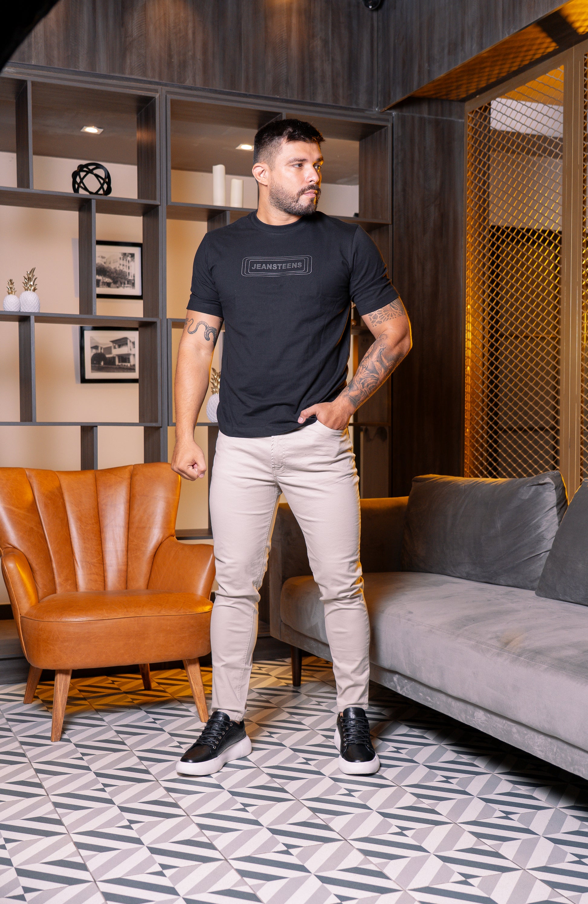 PANTALON BEIGE  REF 7619-B
